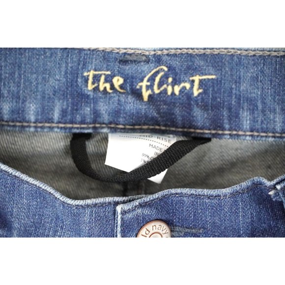 Old Navy Jeans Womens Size 4 R The Flirt Mid Rise Stretch Blue Denim - Picture 6 of 9